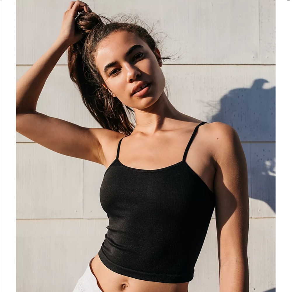 NEW Free People Movement Strappy Back Tighten Up Tank in black size M/L